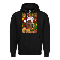 Black Christmas horse Zipper Hoodie - Artiststas
