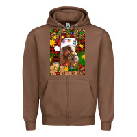 Chestnut Christmas horse Zipper Hoodie - Artiststas