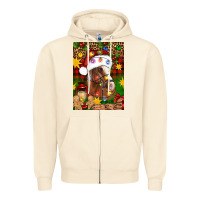 Sandshell Christmas horse Zipper Hoodie - Artiststas