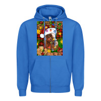 Christmas Horse Zipper Hoodie | Teevron