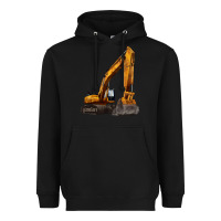 Black excavator Heavyweight Hoodie - LillyAllenDesigns