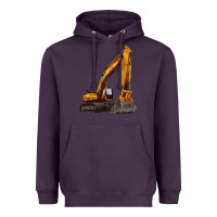 Plum excavator Heavyweight Hoodie - LillyAllenDesigns