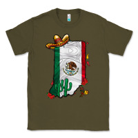 Army Green mexican indiana Classic Tee - CowhideDigitalArt