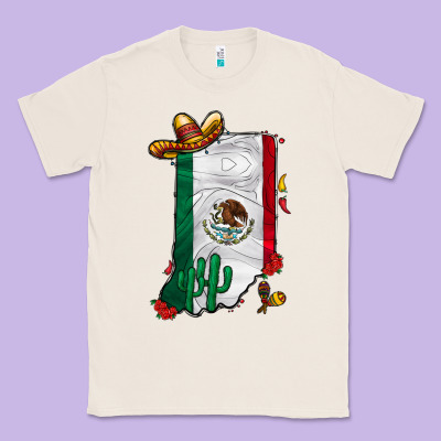 Mexican Indiana Classic Tee Designed By Cowhidedigitalart
