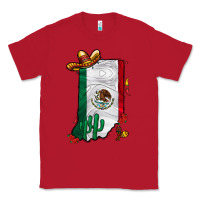 Red mexican indiana Classic Tee - CowhideDigitalArt