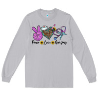 Moon Dust peace love nursing Long Sleeve Tee - CowhideDigitalArt