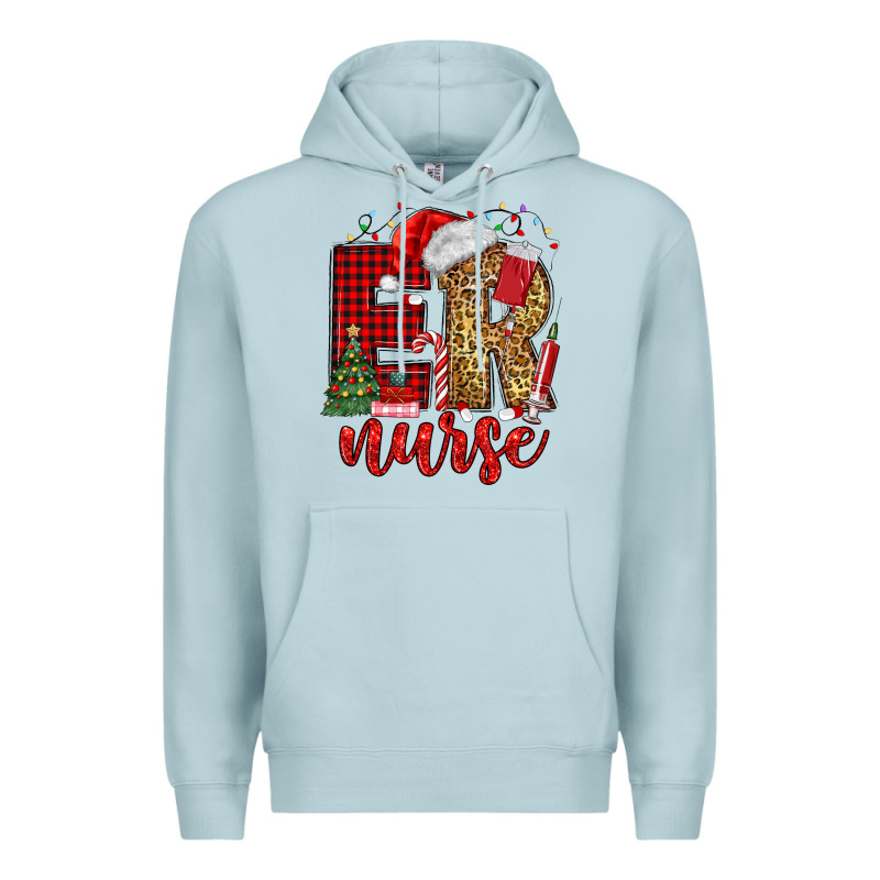 Er Nurse Christmas Premium Hoodie by MaliasSmallBusiness | Teevron