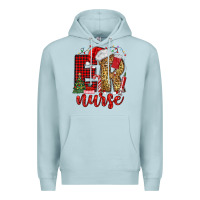 Blue Mist er nurse christmas Premium Hoodie - MaliasSmallBusiness