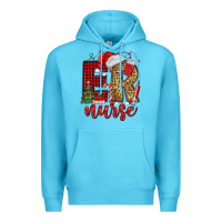 Ocean Blue er nurse christmas Premium Hoodie - MaliasSmallBusiness