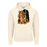 Vintage Artic Gold roses afro woman Vintage Hoodie - RanaPortraitStore