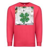 Cardinal shamrock patterned clothing Premium Sweatshirt - MaliasSmallBusiness
