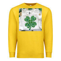 Lemon shamrock patterned clothing Premium Sweatshirt - MaliasSmallBusiness