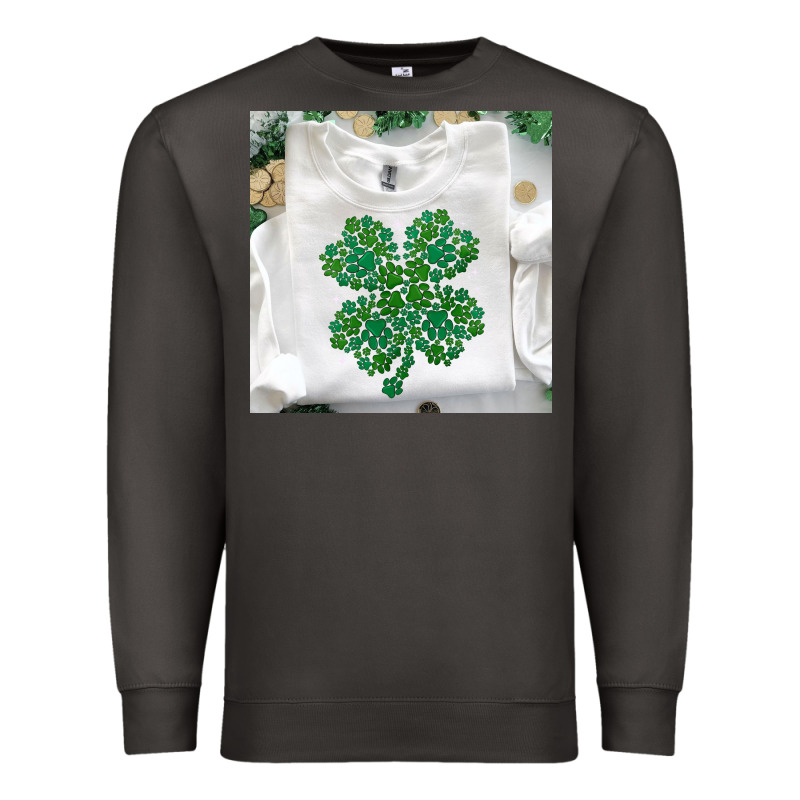 Shamrock Patterned Clothing Premium Sweatshirt by MaliasSmallBusiness | Teevron