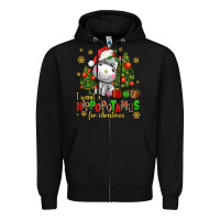 Black i want a hippopotamus for christmas Zipper Hoodie - AdoDesignShop
