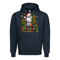 Navy i want a hippopotamus for christmas Zipper Hoodie - AdoDesignShop
