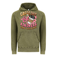Vintage Olive caffeine and kindness brewtiful blend Vintage Hoodie - JahusDesignShop