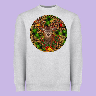Heavyweight Sweatshirt Christmas Reindeer