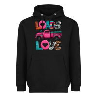 Black loads of love valentine's day truck Heavyweight Hoodie - Jasminsmagicworld