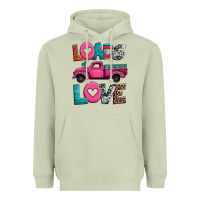 Matcha loads of love valentine's day truck Heavyweight Hoodie - Jasminsmagicworld