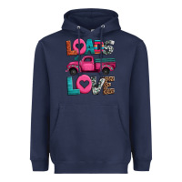Navy loads of love valentine's day truck Heavyweight Hoodie - Jasminsmagicworld