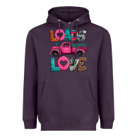 Plum loads of love valentine's day truck Heavyweight Hoodie - Jasminsmagicworld