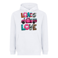 White loads of love valentine's day truck Heavyweight Hoodie - Jasminsmagicworld