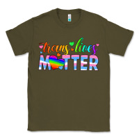 Army Green trans lives matter Classic Tee - HRA Design Shop