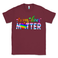Burgundy trans lives matter Classic Tee - HRA Design Shop