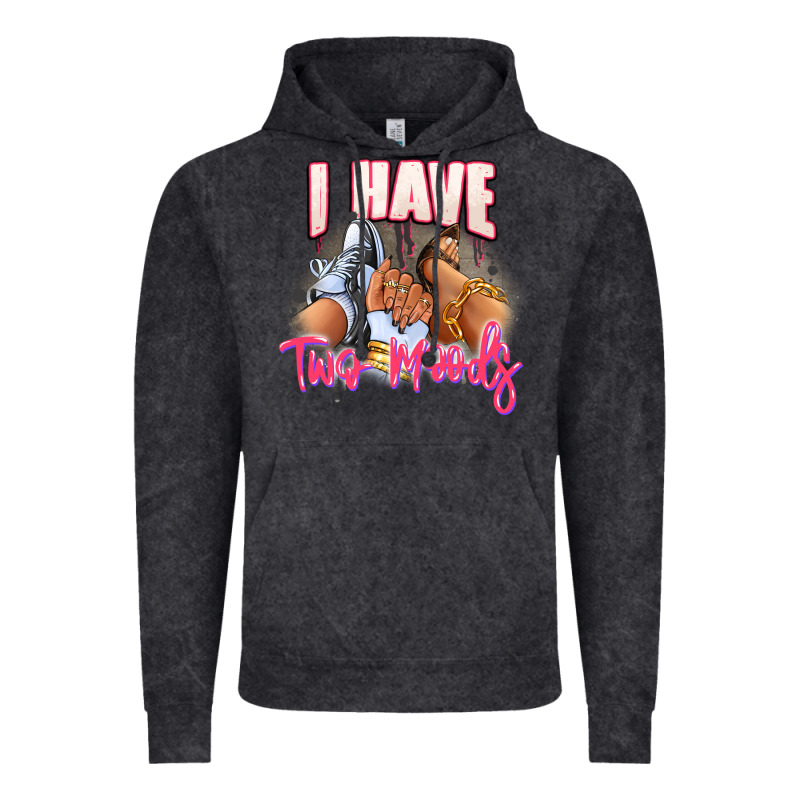 I Have Two Moods Sneaker And Heels Vintage Hoodie by RanaPortraitStore | Teevron