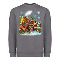 Storm christmas santa and friends train Heavyweight Sweatshirt - Zillion Design Studio
