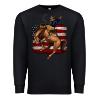 Black Bucking Bronco Premium Sweatshirt - Jasminsmagicworld