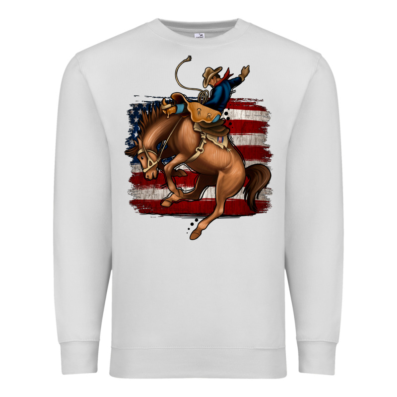 Bucking Bronco Premium Sweatshirt by Jasminsmagicworld | Teevron