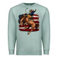Seafoam Bucking Bronco Premium Sweatshirt - Jasminsmagicworld