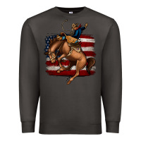 Smoke Bucking Bronco Premium Sweatshirt - Jasminsmagicworld