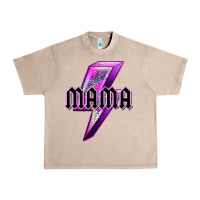 French Oak mama neon leopard lightning bolt Urban Heavy Tee - texasbilliewilder