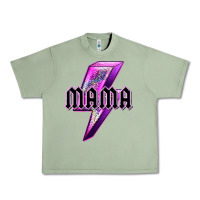 Oil Green mama neon leopard lightning bolt Urban Heavy Tee - texasbilliewilder