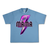 Pebble Blue mama neon leopard lightning bolt Urban Heavy Tee - texasbilliewilder