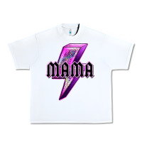 White mama neon leopard lightning bolt Urban Heavy Tee - texasbilliewilder
