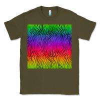 Army Green colorful tiger seamless pattern Classic Tee - BundleAndBundleShop