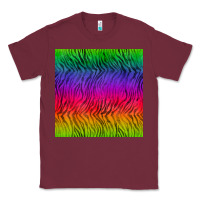Burgundy colorful tiger seamless pattern Classic Tee - BundleAndBundleShop