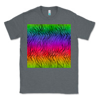 Charcoal Heather colorful tiger seamless pattern Classic Tee - BundleAndBundleShop