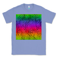Colony Blue colorful tiger seamless pattern Classic Tee - BundleAndBundleShop