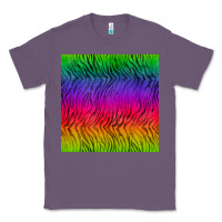 Lavender colorful tiger seamless pattern Classic Tee - BundleAndBundleShop