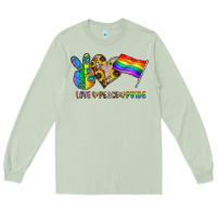 Matcha peace love pride Long Sleeve Tee - CowhideDigitalArt