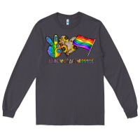 Smoke peace love pride Long Sleeve Tee - CowhideDigitalArt