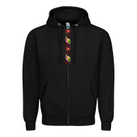 Black Halloween Key Fob Zipper Hoodie - BundleAndBundleShop