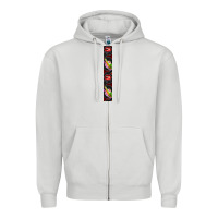 Dove Grey Halloween Key Fob Zipper Hoodie - BundleAndBundleShop