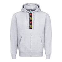 Heather Grey Halloween Key Fob Zipper Hoodie - BundleAndBundleShop