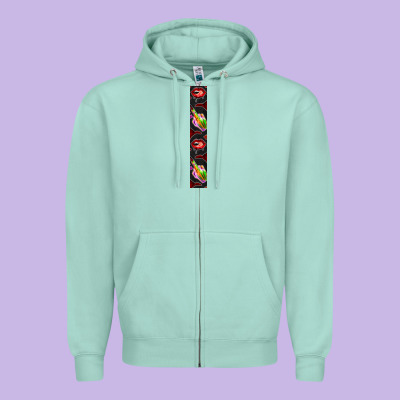 Halloween Key Fob Zipper Hoodie Designed By Bundleandbundleshop
