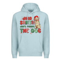 Blue Mist dear santa dont forget the dog Premium Hoodie - MaliasSmallBusiness